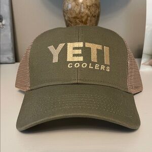 YETI Coolers Olive and Tan Mesh Cap